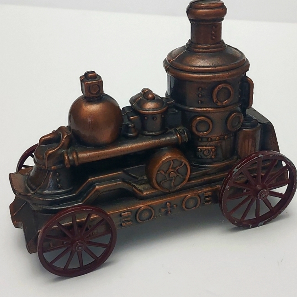 Vintage 1974 Banthrico Steam Engine Coin Bank